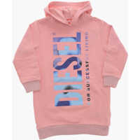 Bluze de trening Brushed Cotton Drebi Hoodie Dress With Front Logo Fete