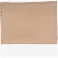 Portofele Textured Leather Wallet With Zip Femei