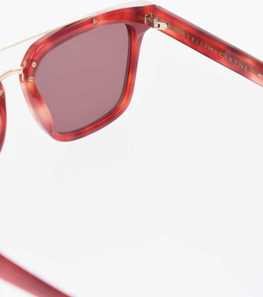 Ochelari de soare Stella McCartney Wayfarer Sunglasses With Double-Bridge Design Red Barbati (BM 19713581) 3