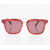 Stella McCartney Wayfarer Sunglasses With Double-Bridge Design Red