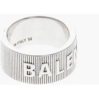 Inele Silver Band Ring With Logo Barbati
