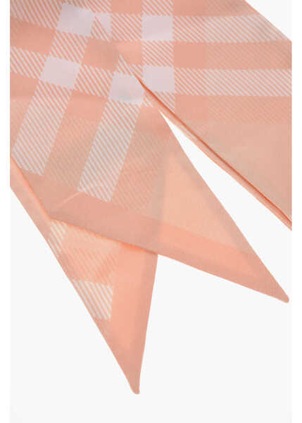 Esarfe Burberry Silk Slim Fit Foulard Orange Femei (BM 19713593) 2