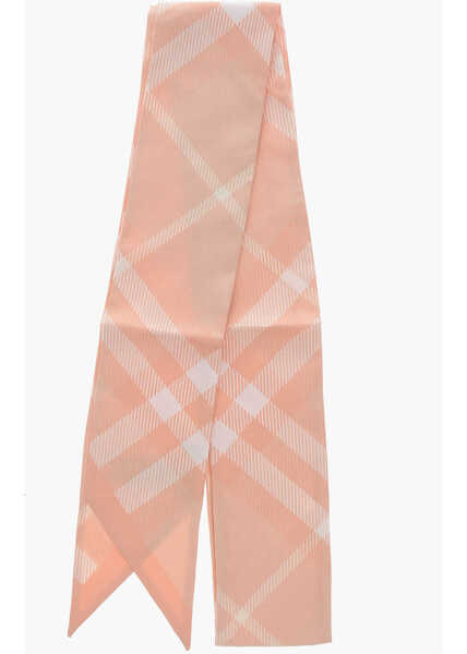 Esarfe Burberry Silk Slim Fit Foulard Orange Femei (BM 19713593) 1