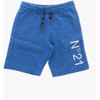 Pantaloni scurti Brushed Cotton Shorts With Printed Logo Baieti