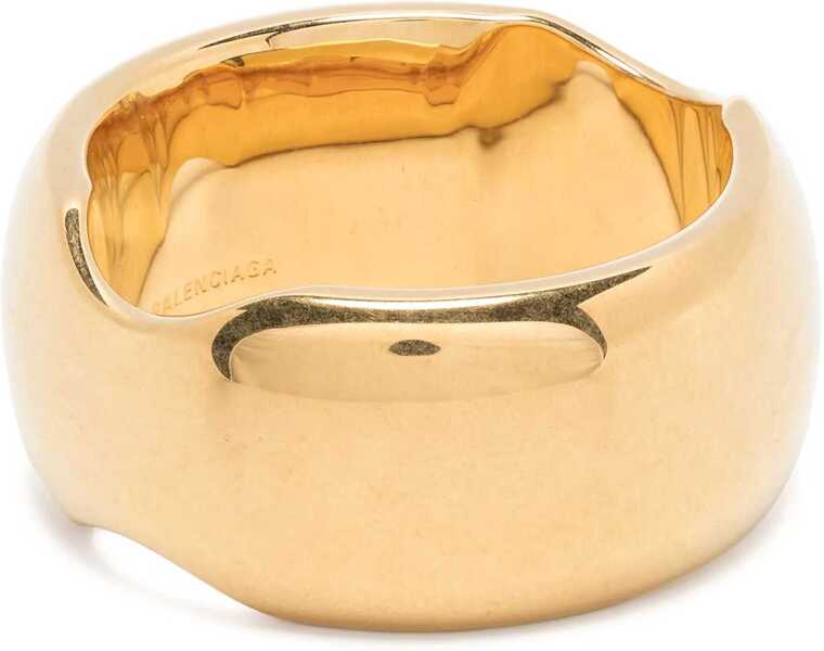 Inele Balenciaga Gold Finished Maxi Band 2-Finger Ring Gold Barbati (BM 19713695) 1