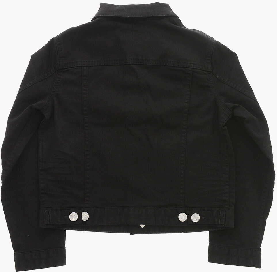 Geci de blugi DSQUARED2 Denim Wave Jacket With Patch Pockets Black Baieti (BM 19713698) 3