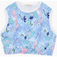 Bluze de trening Sleeveless Patterned Brushed Cotton Sweatshirt Baieti