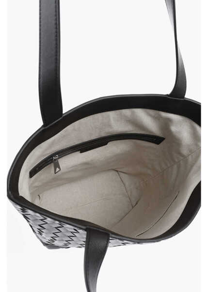 Genti de mana Bottega Veneta Braided Leather Maxi Tote Bag Brown Barbati (BM 19713704) 4