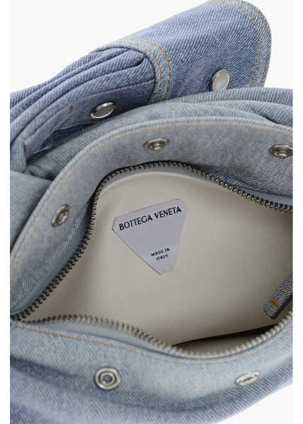 Genti de mana Bottega Veneta Leather Denim Effect Handbag Blue Femei (BM 19713707) 4