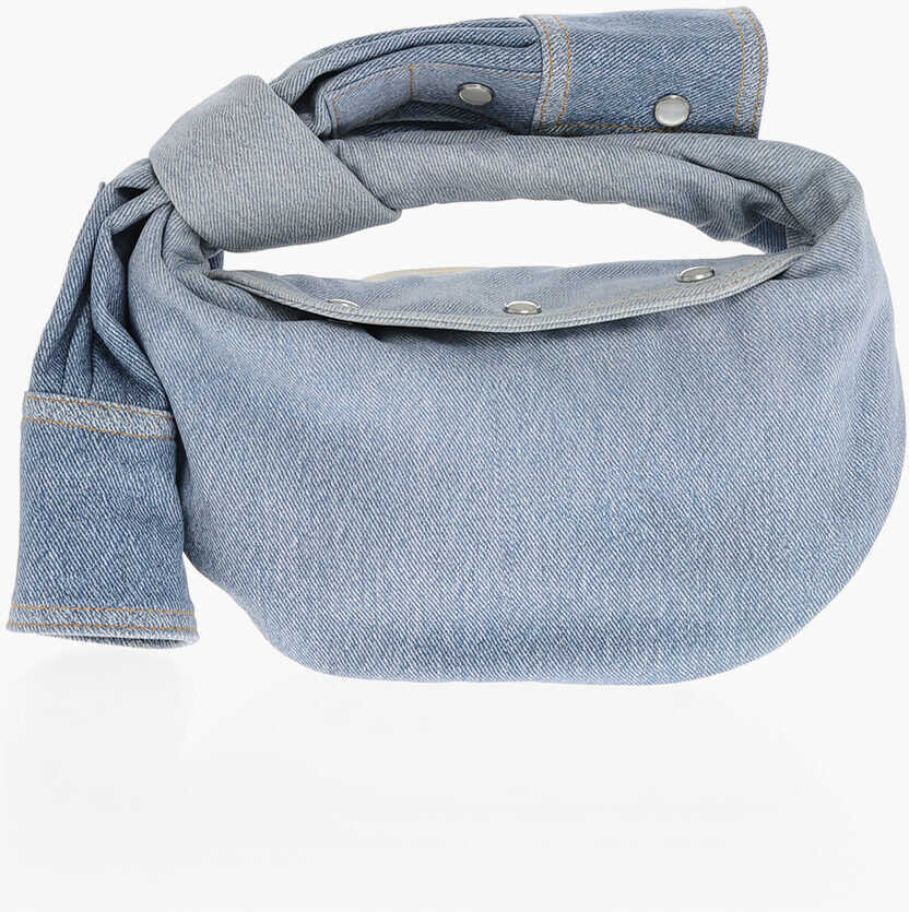 Genti de mana Bottega Veneta Leather Denim Effect Handbag Blue Femei (BM 19713707) 1