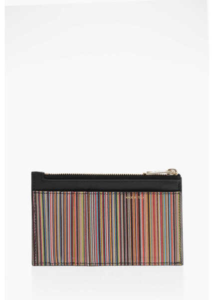Portofele Paul Smith Leather Card Holder With Bayadere Detail Multicolor Barbati (BM 19713713) 2