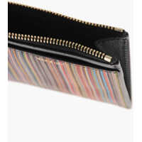 Portofele Paul Smith pentru Barbati - Portofele Paul Smith Leather Card Holder With Bayadere Detail Multicolor Barbati (BM 19713713) - B-mall.ro