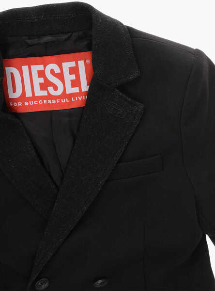 Sacouri Diesel Double-Breasted Prim Blazer With Flush Pockets Black Baieti (BM 19713734) 2