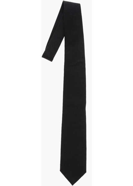 Cravate Destin Jacquard Silk Tie Black Barbati (BM 19713737) 1