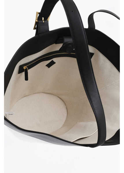 Genti de mana MCM Two-Tone Tote Bag With Frontal Logo Black Femei (BM 19713755) 4