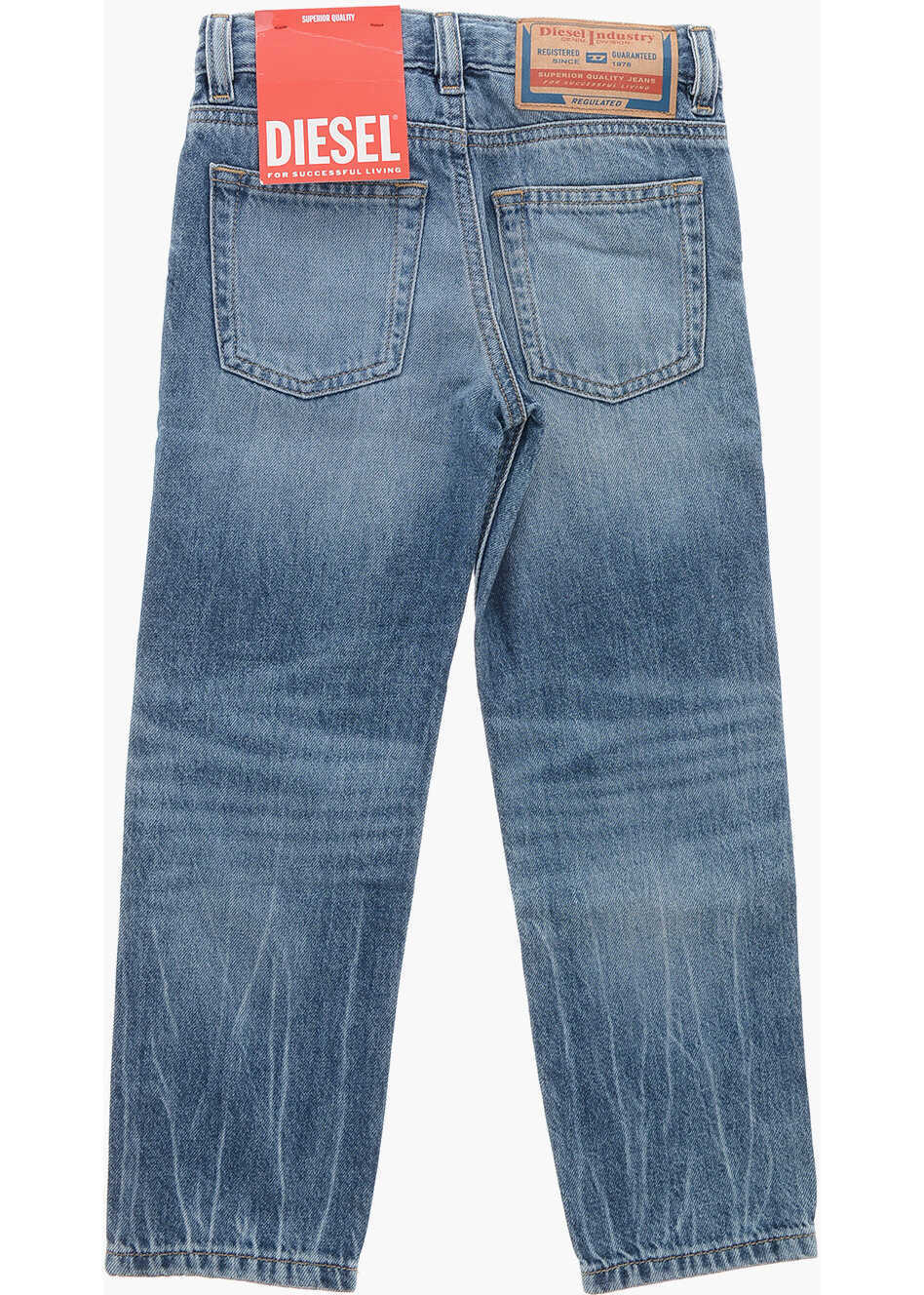 Blugi drepti Diesel Stone Washed 2010 Loose Fit Denims 13Cm Light Blue Baieti (BM 19713779) 3