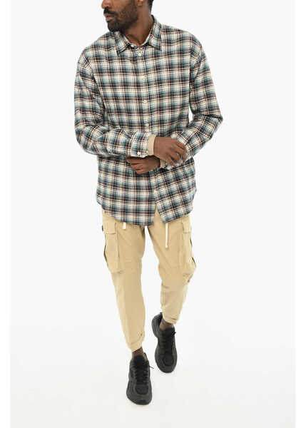 Camasi casual DSQUARED2 Checked Cotton Casual Pants Multicolor Barbati (BM 19713788) 4