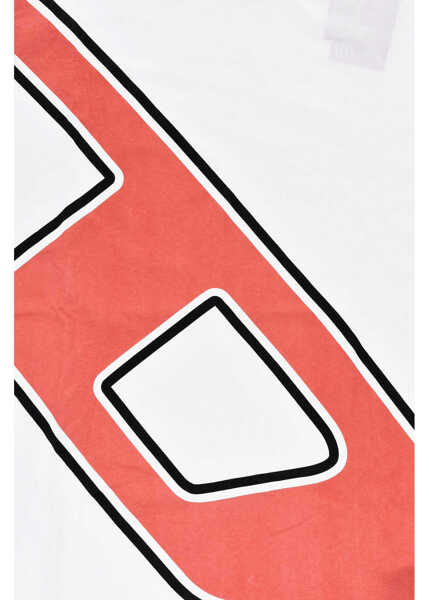 Tricouri Diesel Oversized Cotton Tdave Crew-Neck T-Shirt White Baieti (BM 19713791) 2