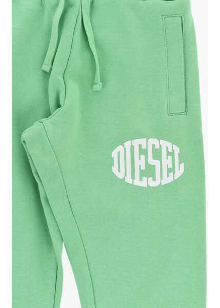 Pantaloni de trening Diesel Solid Color Pbolong Joggers Green Baieti (BM 19713794) 2