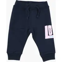 Pantaloni de trening Brushed Cotton Joggers With Contrasting Print Baieti