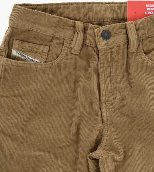 Pantaloni casual Diesel Corduroy 2020 D-Viker-J 5-Pockets Pants Brown Baieti (BM 19713827) 2