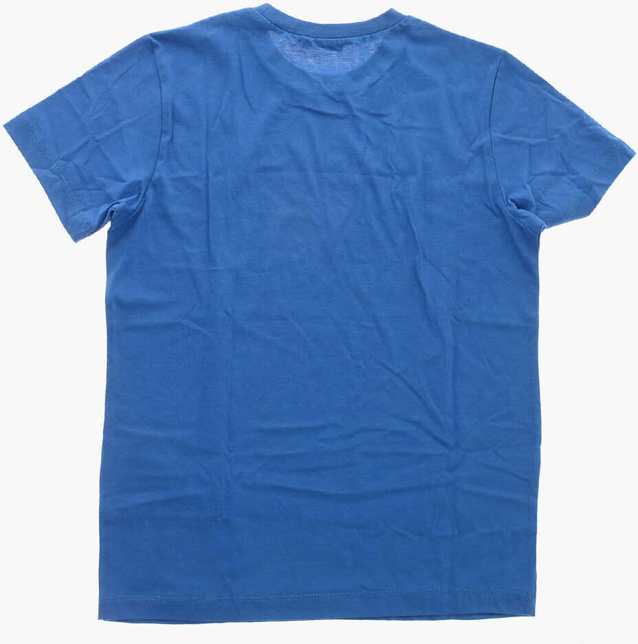 Tricouri N21 Kids Crew Neck Cotton T-Shirt With Printed Logo Blue Baieti (BM 19713830) 3