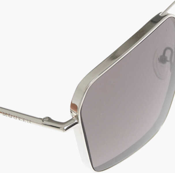 Ochelari de soare Alexander McQueen Aviator Oversized Sunglasses Silver Barbati (BM 19713833) 4