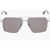 Alexander McQueen Aviator Oversized Sunglasses Silver