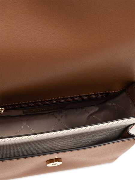 Genti de umar Michael Kors Michael Fabric Shoulder Bag With Leather Trim Beige Femei (BM 19713836) 5