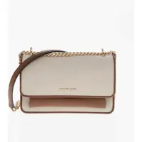 Genti de umar Michael Fabric Shoulder Bag With Leather Trims Femei