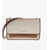 Michael Kors Michael Fabric Shoulder Bag With Leather Trims Beige