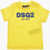 DSQUARED2 Crew Neck Cotton T-Shirt With Printed Logo Yellow
