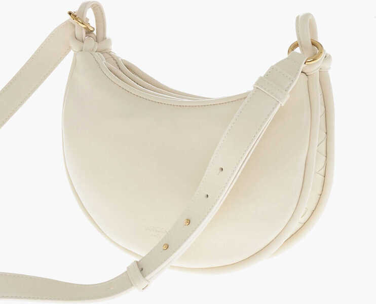 Genti de umar Bottega Veneta Braided Leather Shoulder Bag White Femei (BM 19713845) 2