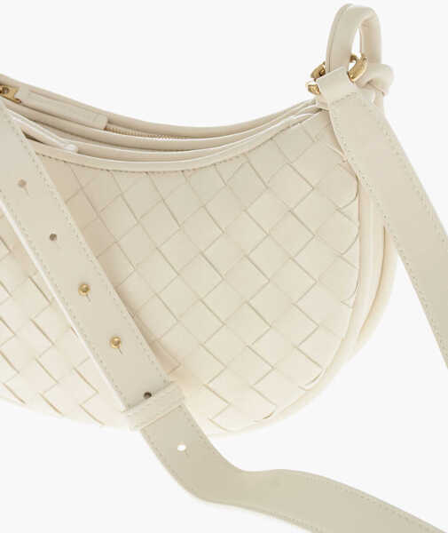 Genti de umar Bottega Veneta Braided Leather Shoulder Bag White Femei (BM 19713845) 3