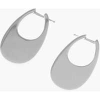 Cercei Silver Hoop Earrings Femei