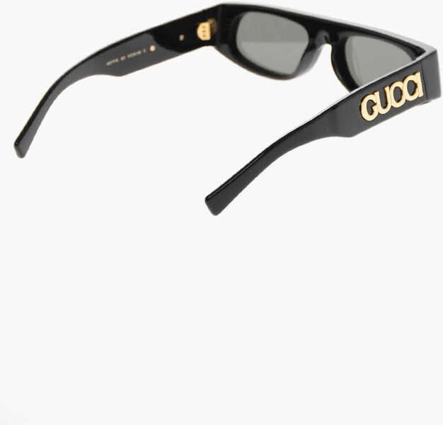 Ochelari de soare Gucci Oval Sunglasses With Embossed Maxi Logo Black Femei (BM 19713851) 3