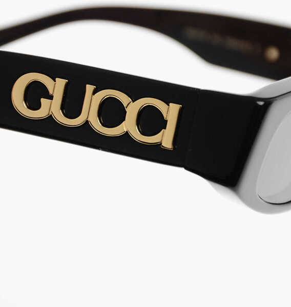 Ochelari de soare Gucci Oval Sunglasses With Embossed Maxi Logo Black Femei (BM 19713851) 4