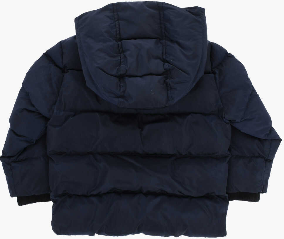 Jachete DSQUARED2 Quilted And Padded Jacket With Hood Blue Baieti (BM 19713869) 3