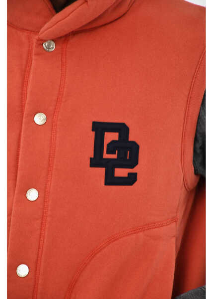 Bluze de trening DSQUARED2 Sleeveless Cotton Sweatshirt With Snap Buttons Orange Barbati (BM 19713875) 3