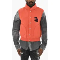 Bluze de trening Sleeveless Cotton Sweatshirt With Snap Buttons Barbati