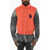 DSQUARED2 Sleeveless Cotton Sweatshirt With Snap Buttons Orange