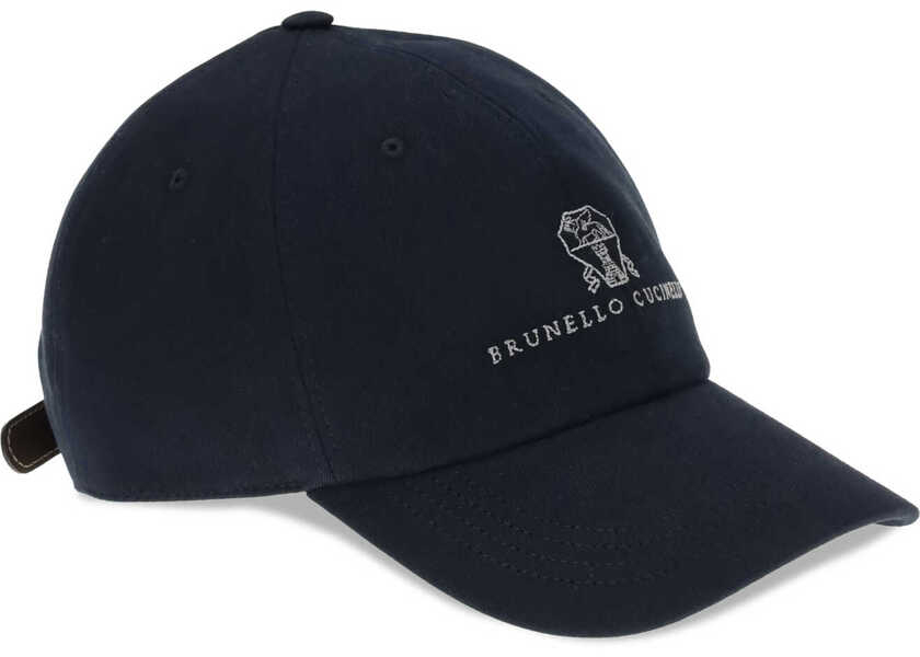 Sepci Brunello Cucinelli Logoed Baseball Hat NAVYGRIGIO MEDIO Barbati (BM 19713953) 2