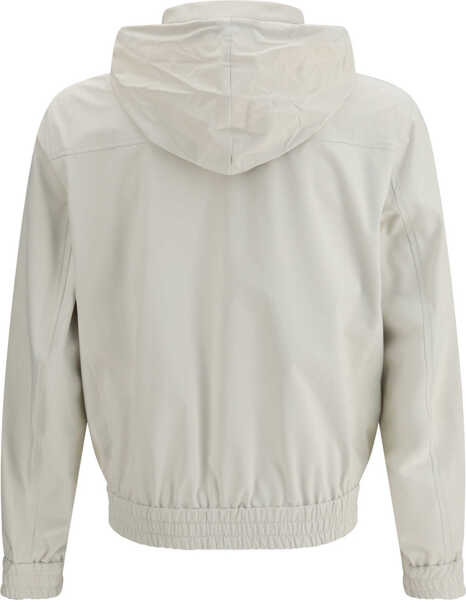Jachete Brunello Cucinelli High-collar Jacket OFF-WHITE/SABBIA Barbati (BM 19713956) 2