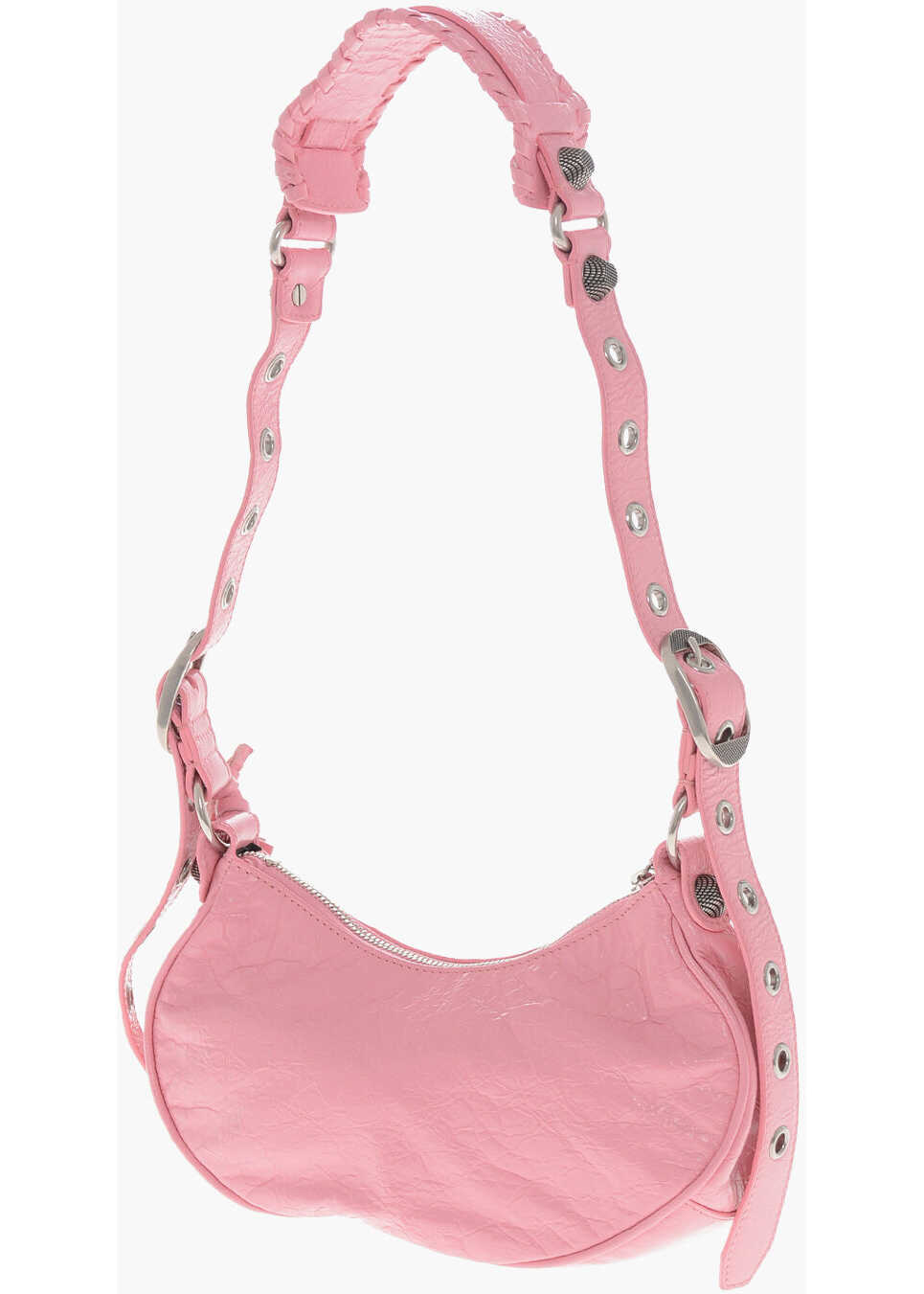 Genti de umar Balenciaga Crinkled Leather Le Cagole Xs Shoulder Bag With Metal Detail Pink Femei (BM 19713965) 2