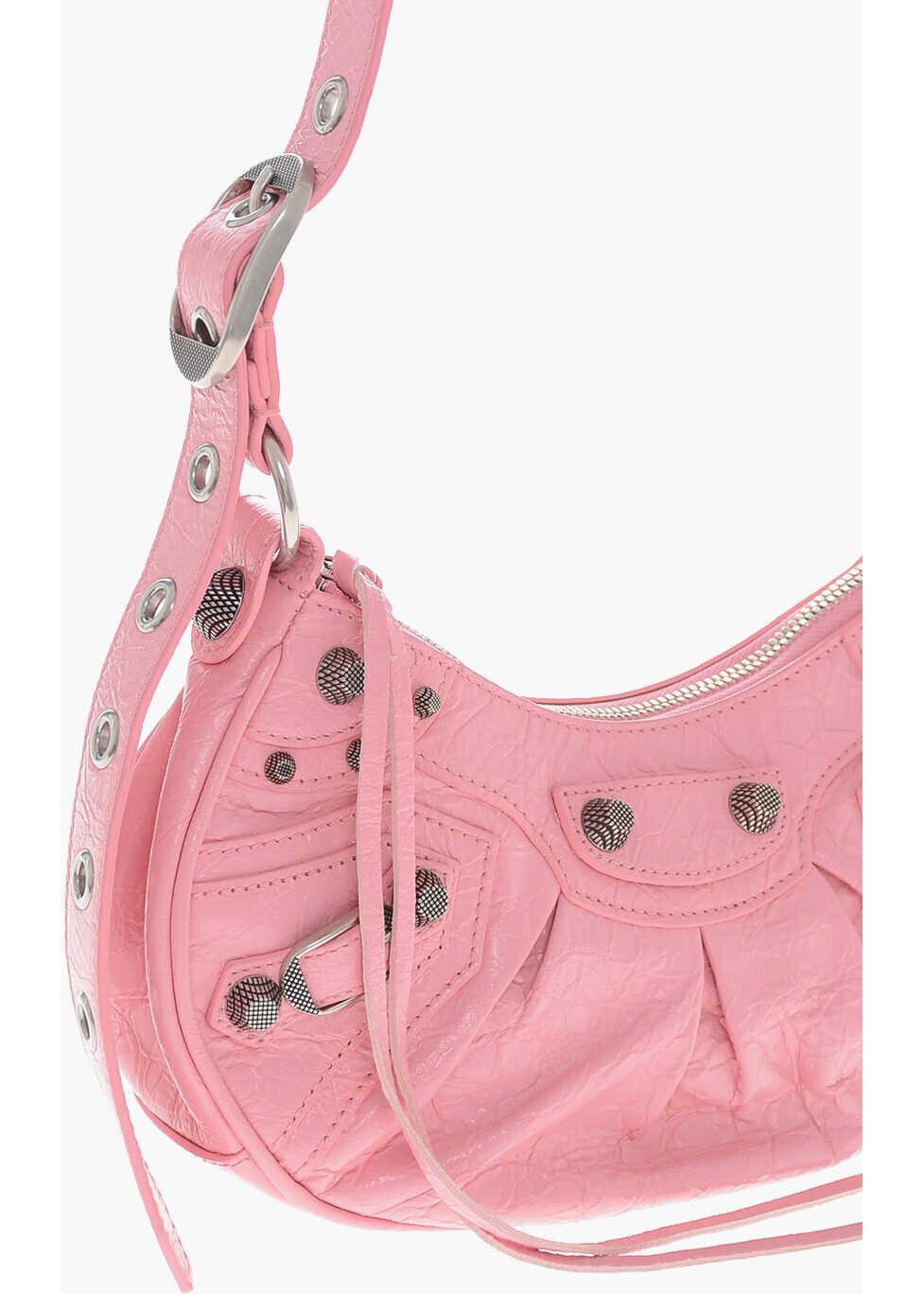 Genti de umar Balenciaga Crinkled Leather Le Cagole Xs Shoulder Bag With Metal Detail Pink Femei (BM 19713965) 3