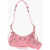 Balenciaga Crinkled Leather Le Cagole Xs Shoulder Bag With Metal Detail Pink