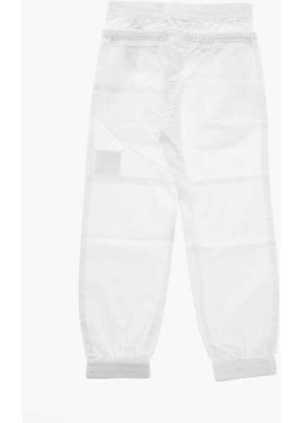 Pantaloni casual N21 Kids Cotton Pants With Double Elastic Waistband White Baieti (BM 19713992) 3
