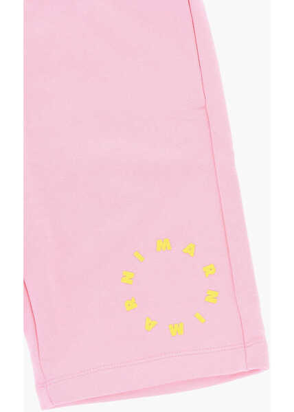 Pantaloni scurti Marni Brushed Cotton Shorts With Embossed Logo Pink Baieti (BM 19713995) 2
