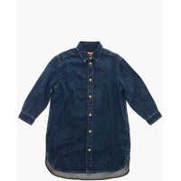 Camasi de blugi Dark Washed Blex Denim Shirt Dress Fete