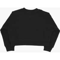 Imbracaminte DSQUARED2 pentru Baieti pagina 3 - Bluze de trening DSQUARED2 Icon Solid Color Crew-Neck Sweatshirt With Embossed Detail Black Baieti (BM 19714022) - B-mall.ro